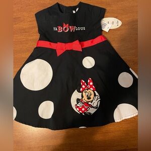 Baby Gap Disney Minnie Mouse sleeveless dress faBOWlous fabulous polka dots